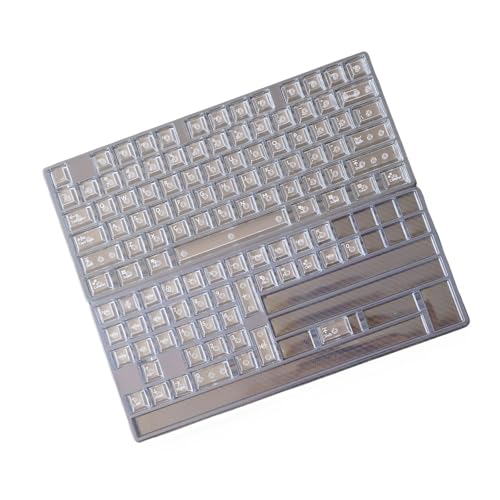 Mllepjdh 114Keys Maßgeschneiderte PC-Tastenkappen, vollständig transparent, Hintergrundbeleuchtung, Tastenabdeckungen für mechanische Tastaturen Mllepjdh 114Keys Maßgeschneiderte PC-Tastenkappen, vollständig transparent, Hintergrundbeleuchtung, Tastenabdeckungen für mechanische Tastaturen von Mllepjdh