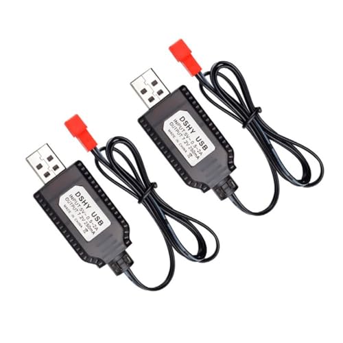 Mllepjdh 2Pack 7.2V JSTS/SM2.0 2P Stecker USB Ladekabel Für NICD NIMH Batterieauto Und Spielzeug Mllepjdh 2Pack 7.2V JSTS/SM2.0 2P Stecker USB Ladekabel Für NICD NIMH Batterieauto Und Spielzeug von Mllepjdh