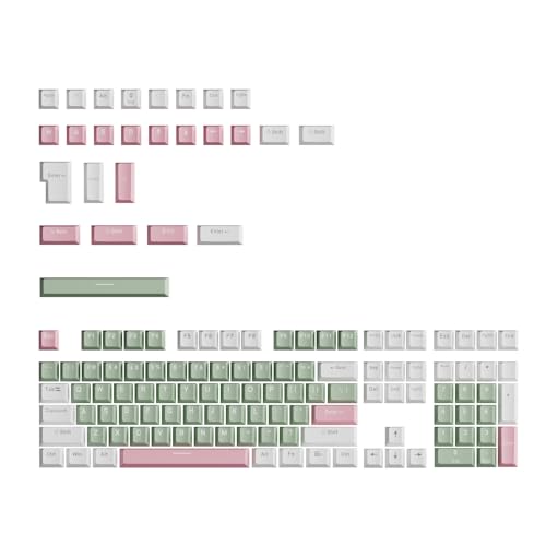 Mllepjdh Doppelschuss-Tastenkappen in OEM-Höhe für mechanische Tastatur für Schreibkräfte und Gamer, 134 Stück Mllepjdh Doppelschuss-Tastenkappen in OEM-Höhe für mechanische Tastatur für Schreibkräfte und Gamer, 134 Stück von Mllepjdh