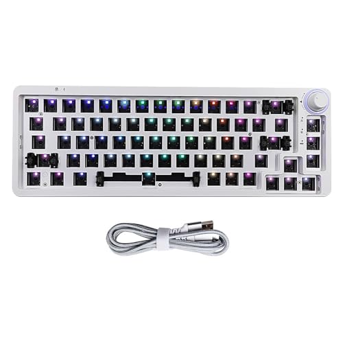 Mllepjdh LK67/KF068 Mechanische Tastatur-Kits, Kabel, Hintergrundbeleuchtung, Hot-Swap-fähige Gaming-Tastatur als Ersatz von Mllepjdh