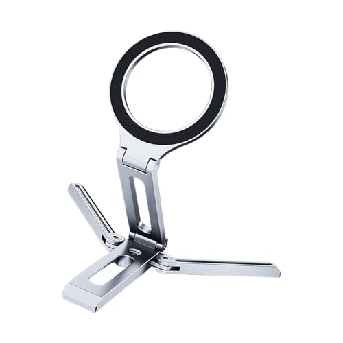 Mllepjdh Multifunktionale magnetische Handyhalterung aus Aluminiumlegierung für den Schreibtisch mit faltbarem Design und tragbar von Mllepjdh