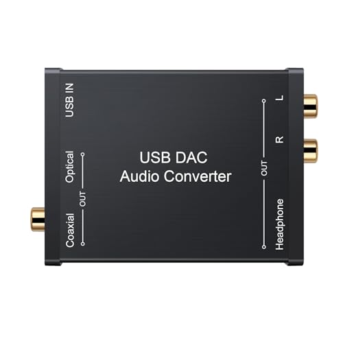 USB-Soundkartenkonverter, USB-Konverter, nahtlose Verbindung für und mehr koaxiale/optische Digitalausgabe-Soundkarte von Mllepjdh