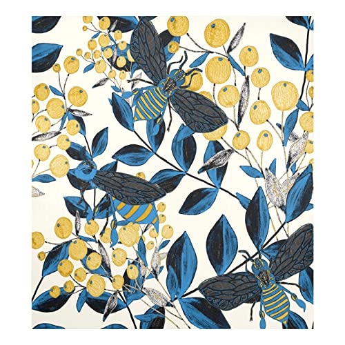 DUWER84 Magnetische Geschirrspüler-Abdeckung, dekorative Kühlschranktür, 58,4 x 66 cm, Blumen und Bienen, DUWER84 Magnetische Geschirrspüler-Abdeckung, dekorative Kühlschranktür, 58,4 x 66 cm, Blumen und Bienen, von Mnsruu