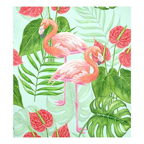 Magnetische Geschirrspüler-Abdeckung, dekorative Kühlschranktür, 58,4 x 66 cm, Flamingo-rosa Blumen, tropische Palmenblätter, DUWER131 Magnetische Geschirrspüler-Abdeckung, dekorative Kühlschranktür, 58,4 x 66 cm, Flamingo-rosa Blumen, tropische Palmenblätter, DUWER131 von Mnsruu