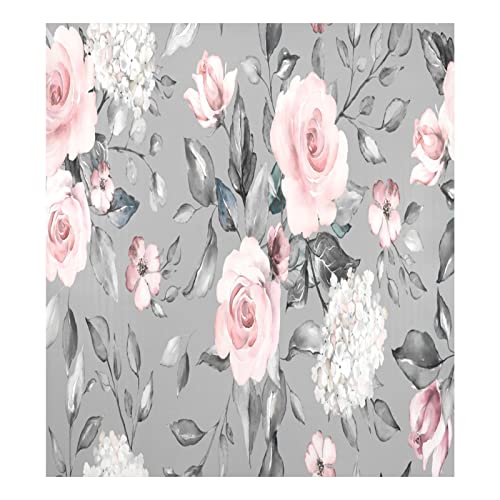 Magnetische Geschirrspüler-Abdeckung, dekorative Kühlschranktür, 58,4 x 66 cm, Frühlingsrosa Rosen, Grau Magnetische Geschirrspüler-Abdeckung, dekorative Kühlschranktür, 58,4 x 66 cm, Frühlingsrosa Rosen, Grau von Mnsruu