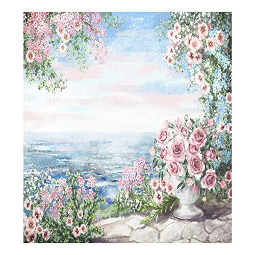Magnetische Geschirrspüler-Abdeckung, dekorative Kühlschranktür, 58,4 x 66 cm, Sommerrosa Blumenrose Magnetische Geschirrspüler-Abdeckung, dekorative Kühlschranktür, 58,4 x 66 cm, Sommerrosa Blumenrose von Mnsruu