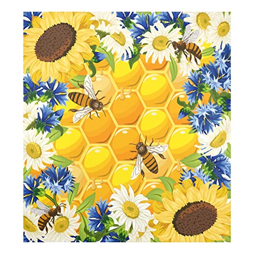 Magnetische Geschirrspüler-Abdeckung, dekorative Kühlschranktür, 58,4 x 66 cm, Sonnenblumen, Waben mit Bienen, DUWER60 Magnetische Geschirrspüler-Abdeckung, dekorative Kühlschranktür, 58,4 x 66 cm, Sonnenblumen, Waben mit Bienen, DUWER60 von Mnsruu