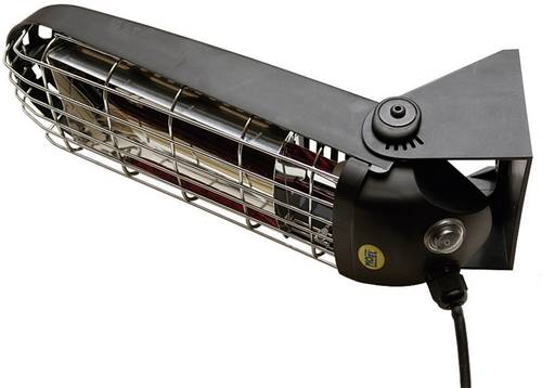 Mo-el Lucciola 1200W Halogen-IR-Strahler 1200W 6m² Schwarz von Mo-el