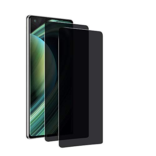 [2 Stück] Privacy Gehärtetes glas Sichtschutzfolie Kompatibel mit OnePlus 9, 3D Full Screen Blasenfrei 9H Härte Sichtschutzfolie, MoEvn Anti-Spähen Privatsphäre Schutzfolie für OnePlus 9, Schwarz von MoEvn-EU