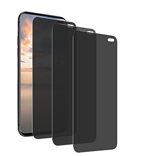 MoEvn 3 Stück Privacy Gehärtetes Glas Schutzfolie für Samsung Galaxy S10 Plus, Ultra Dünn 9H Härtegrad Folie Anti-Spion Anti-Kratzer Anti-Blasen Displayschutzfolie für Galaxy S10 Plus (6.4") von MoEvn-EU