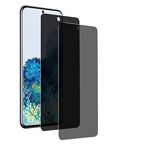MoEvn Bildschirmschutzfolie Anti-Spy für Galaxy S20 Sichtschutz Gehärtetes Glas, [2 Stück] 3D Full Screen Privatsphäre Schutzfolie 9H Gehärtetem Folie Sichtschutz für Samsung Galaxy S20 von MoEvn-EU