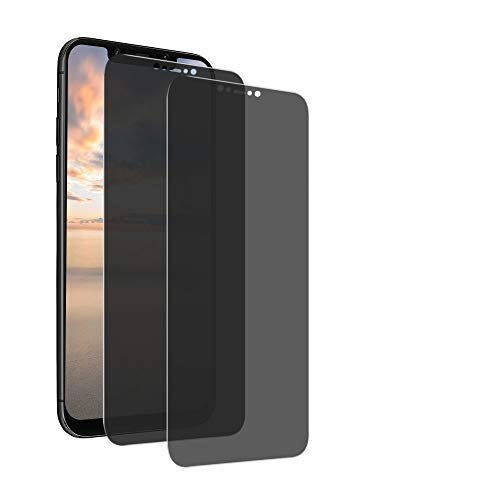 MoEvn Gehärtetes Glas Anti-Spy für Huawei P20 Lite, 3D Full Screen Privacy Gehärtetes Glas Schutzfolie 9H Gehärtetem Gehärtetes glasfolie 2 Stück Folie Sichtschutz für Huawei P20 Lite (5.84") von MoEvn-EU