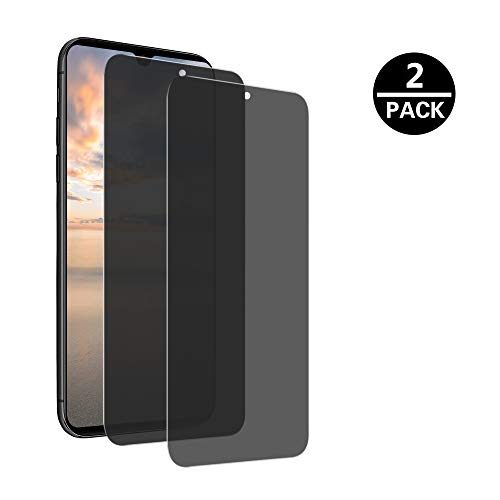 MoEvn Gehärtetes Glas Anti-Spy für Huawei P30 Lite, 3D Full Screen Privacy Gehärtetes Glas Schutzfolie 9H Gehärtetem Gehärtetes glasfolie 2 Stück Folie Sichtschutz für Huawei P30 Lite (6.15") von MoEvn-EU