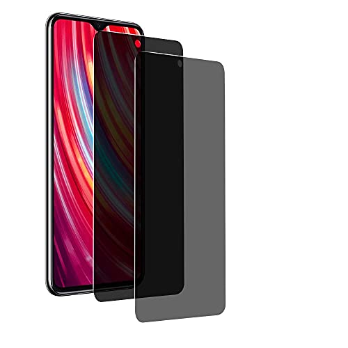 MoEvn Gehärtetes Glas Anti-Spy für Xiaomi Redmi Note 8 PRO Sichtschutz Gehärtetes Glas, [2 Stück] 3D Full Screen Privatsphäre Schutzfolie 9H Gehärtetem Sichtschutz für Xiaomi Redmi Note 8 PRO von MoEvn-EU