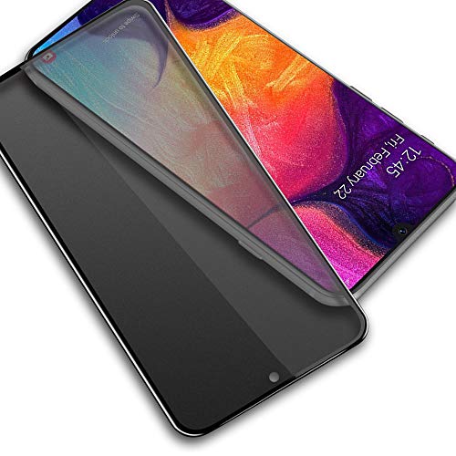 MoEvn Gehärtetes Glas Schutzfolie Privacy für Samsung Galaxy A50, Anti-Spy Sichtschutz 3D Full Screen Protector Glass 9H Gehärtetes glasfolie Anti-Kratzer Handy Folie für Samsung Galaxy A50 (6.4") von MoEvn-EU