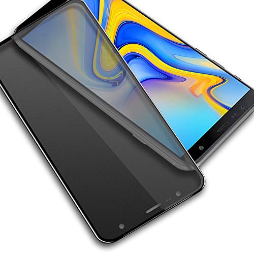 MoEvn Glas Schutzfolie Privacy für Samsung Galaxy J6 Plus, Anti-Spy Sichtschutz 3D Full Screen Protector Glass 9H Gehärtetes glasfolie Anti-Kratzer Handy Folie für Samsung Galaxy J6 Plus (6.0") von MoEvn-EU