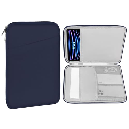 MoKo 12,9 Zoll Tablet Sleeve Tasche, kompatibel mit 13 Zoll iPad Pro M4 & Air M2 2024, iPad Pro 12,9 Zoll M2&M1, Galaxy Tab S8+/S9+ 12,5 Zoll, wasserdichte Tasche Tragetasche mit Tasche, Dunkelblau MoKo 12,9 Zoll Tablet Sleeve Tasche, kompatibel mit 13 Zoll iPad Pro M4 & Air M2 2024, iPad Pro 12,9 Zoll M2&M1, Galaxy Tab S8+/S9+ 12,5 Zoll, wasserdichte Tasche Tragetasche mit Tasche, Dunkelblau von MoKo