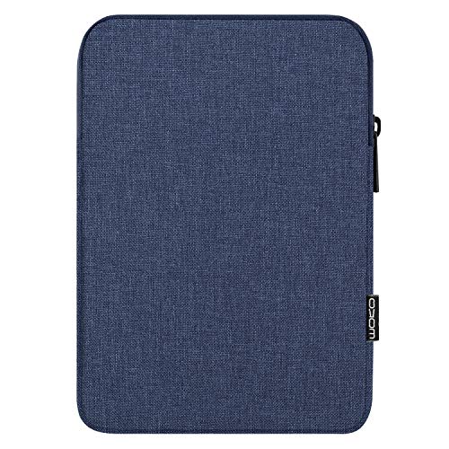 MoKo Tablet-Schutzhülle, 12,9 Zoll, kompatibel mit iPad Pro 12.9 3rd/4th Generation 2018-2020, iPad Pro 12.9 2021, Tab S8+ 12,4 Zoll, Tasche mit Reißverschluss, Schwarz, Marineblau von MoKo
