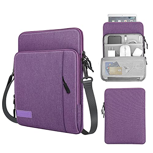 MoKo 13,3 Zoll Laptop Tasche Hülle, Tragetasche für MacBook Air 13 M3 M2 2024-2018, MacBook Pro 14 M3 M2 2024-2021, Tab S8+ 12,4",Surface Pro 8, Violett von MoKo