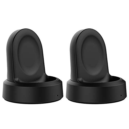 MoKo 2 Stück Ladestation Kompatibel mit Samsung Galaxy Watch 42mm/46mm SM-R810/SM-R815/SM-R800, Magnetisch Ladegerät Ersetzbar Ladeständer Charger Dock, Schwarz MoKo 2 Stück Ladestation Kompatibel mit Samsung Galaxy Watch 42mm/46mm SM-R810/SM-R815/SM-R800, Magnetisch Ladegerät Ersetzbar Ladeständer Charger Dock, Schwarz von MoKo
