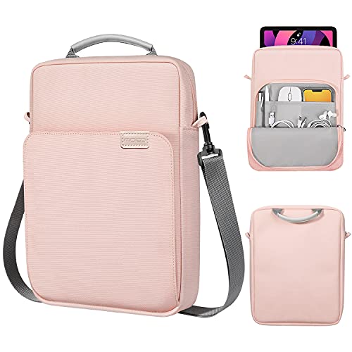 MoKo 9-11" Tablet Tasche Hülle, Tragetasche mit Schultergurt Kompatibel mit iPad Pro 11 M2 2022-2018/iPad 10. 10,9 2022/iPad Air 5 10,9" 2022/Air 4/Galaxy Tab S8/A8/A7 2022, Rosa von MoKo