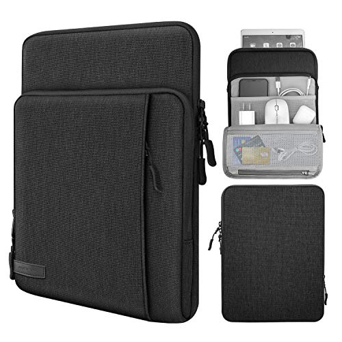 MoKo 9-11" Tablet Tasche Hülle Kompatibel mit iPad Pro 11 M2 2022-2018/iPad 10. 10,9 2022/iPad Air 5 10,9" 2022/Air 4/Air 3 10,5/Galaxy Tab S8 11"/iPad 9/8/7 10,2/iPad Pro 10,5, Schwarz+Grau von MoKo