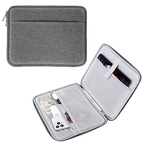 MoKo 9-11" Tablet Tasche Hülle für 11 Zoll iPad Air M2 2024, iPad Pro 11 M4 2024, iPad Air 5/4/3/2/1, iPad 10th/9/8/7 Gen 10,2, Galaxy Tab S9 11" 2023, Polyester Schutzhülle mit Fächer, Hell Grau MoKo 9-11" Tablet Tasche Hülle für 11 Zoll iPad Air M2 2024, iPad Pro 11 M4 2024, iPad Air 5/4/3/2/1, iPad 10th/9/8/7 Gen 10,2, Galaxy Tab S9 11" 2023, Polyester Schutzhülle mit Fächer, Hell Grau von MoKo