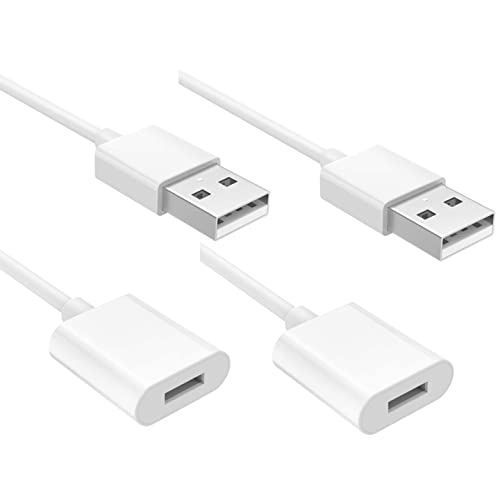 MoKo Apple Pencil Ladeadapter Kabel Adapter, 1M Lightning Ladekable Ladegerät für Apple iPad Pro 12.9 10.5 9.7 / iPad Air 3 / iPad Mini 5 2019 Pen Accessoire, 2 Pack von MoKo