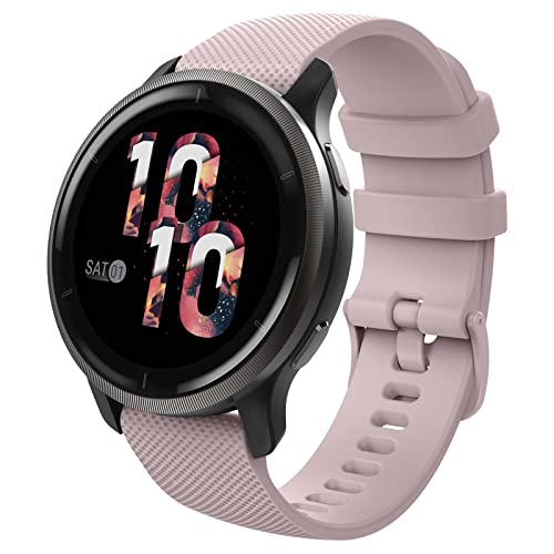 MoKo Armband Kompatibel mit Vivoactive 4S/Venu 3S/Venu 2S/Forerunner 265S/255S/255S Music/Vivomove 3S, 18mm Weiches Silikon Ersatzarmband Uhrenarmband Sportarmband, Rosa MoKo Armband Kompatibel mit Vivoactive 4S/Venu 3S/Venu 2S/Forerunner 265S/255S/255S Music/Vivomove 3S, 18mm Weiches Silikon Ersatzarmband Uhrenarmband Sportarmband, Rosa von MoKo