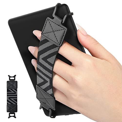 Moko Handschlaufe für 6-8" Kindle eReaders Fire Tablet - Kindle/Kobo/Voyaga/Lenovo/Sony E-Book Tablet, Elastisches Halteband Leicht und Tragbar Tablet Fingerhalterung Griff Halter, Schwarz Moko Handschlaufe für 6-8" Kindle eReaders Fire Tablet - Kindle/Kobo/Voyaga/Lenovo/Sony E-Book Tablet, Elastisches Halteband Leicht und Tragbar Tablet Fingerhalterung Griff Halter, Schwarz von MoKo