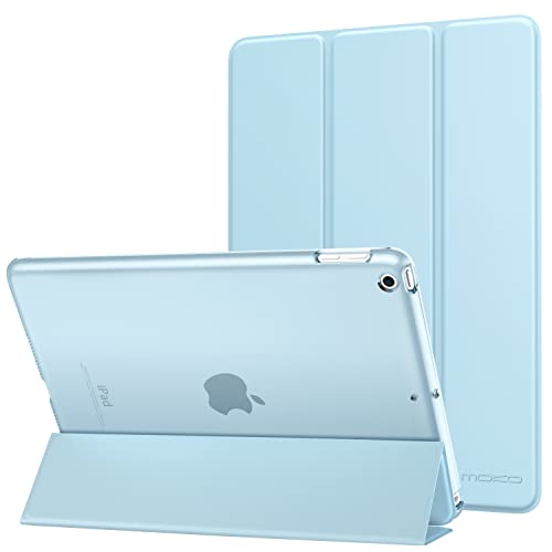 MoKo Hülle Kompatibel für iPad 9.7 2017/2018, 5./6. Generation - PU Leder Tasche Schutzhülle Schale Smart Case mit Transluzent Rücken Deckel Auto Schlaf/Wach Stanfunktion, Himmelblau MoKo Hülle Kompatibel für iPad 9.7 2017/2018, 5./6. Generation - PU Leder Tasche Schutzhülle Schale Smart Case mit Transluzent Rücken Deckel Auto Schlaf/Wach Stanfunktion, Himmelblau von MoKo