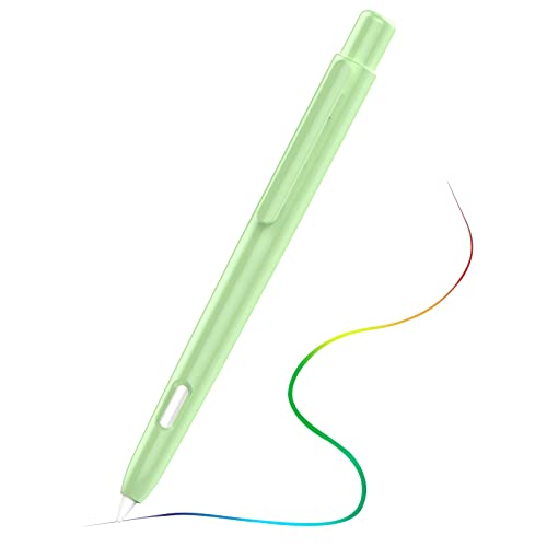 MoKo Hülle Kompatibel mit Apple Pencil 2, Retractable Ausziehbar Schutzhülle mit Magnetischer Aufladung und Doppelklick Touch Funktion Dünne Stiftabdeckung Stifthülle, Grün von MoKo