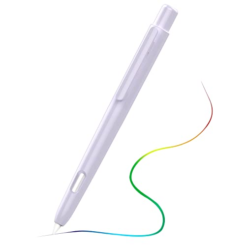 MoKo Hülle Kompatibel mit Apple Pencil 2. Generation, Ausziehbare Schutzhülle für Apple Pencil mit Stabilem Clip, Hart PC Apple Stifthülle, Unterstützt Doppeltippen, Taro Violett von MoKo