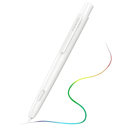 MoKo Hülle Kompatibel mit Apple Pencil 2, Retractable Ausziehbar Schutzhülle mit Magnetischer Aufladung und Doppelklick Touch Funktion Dünne Stiftabdeckung Stifthülle, Weiß von MoKo