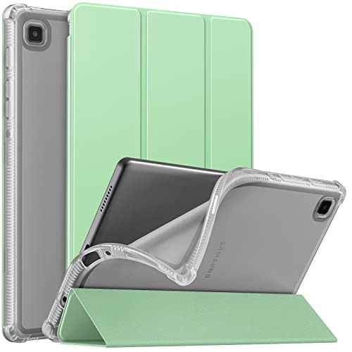 MoKo Hülle Kompatibel mit Samsung Galaxy Tab A7 Lite 8,7 Zoll 2021(SM-T225/T220/T227), Ultra Schlanke TPU Schutzhülle Weiche Transluzente Rückseite Smart Cover, Grün von MoKo