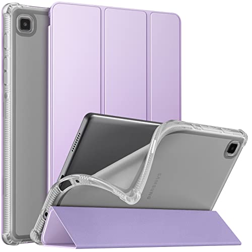 MoKo Hülle Kompatibel mit Samsung Galaxy Tab A7 Lite 8,7 Zoll 2021(SM-T225/T220/T227), Ultra Schlanke TPU Schutzhülle Weiche Transluzente Rückseite Smart Cover, Taro Violett von MoKo