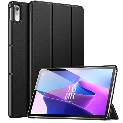 MoKo Hülle für Lenovo Tab P11 2. Gen. 11,5" 2023 TB350FU, Dünne PU Leder Tablethülle Tablet Schutzhülle mit Auto Schlaf/Aufwach und Standfunktion, Hülle für Lenovo Tab P11 2. Gen. 11,5", Schwarz von MoKo