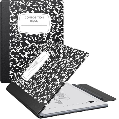 MoKo Hülle für Remarkable Tablet 2 10,3-Zoll 2020, Ultradünne Magnetische Tablet Hülle mit Breitem Stiftschutzverschluss Schutzhülle Case für Remarkable 2, Schwarzes Notizbuch, von MoKo
