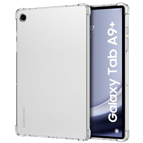 MoKo Hülle für Samsung Galaxy Tab A9+/A9 Plus 11 Zoll 2023 (SM-X210/X216/X218), Leicht Schutzhülle mit Flexible TPU Kristall Klar Rückseite Tablethülle Tablet Cover, Transparent von MoKo