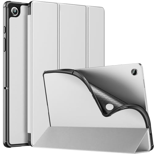 MoKo Hülle für Samsung Galaxy Tab A9+ /A9 Plus 11" 2023 (SM-X210/X216/X218), Dünn Trifold Smart Tablet Ständer Schutzhülle TPU Rückseite für Galaxy Tab A9 Plus, Auto Schlaf/Aufwach, Silber von MoKo