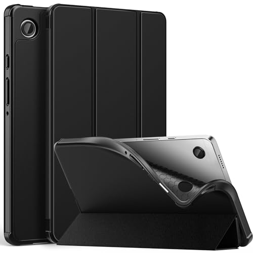 MoKo Hülle für Samsung Galaxy Tab A9 8,7-Zoll 2023 (SM-X110/X115/X117), Ultra-Dünn Trifold Smart Tablet Stand TPU Schutzhülle für Samsung Galaxy Tab A9 8,7" 2023 Tablet, Schwarz von MoKo