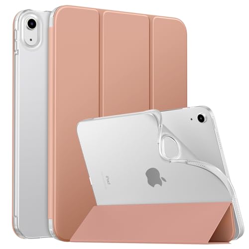 MoKo Hülle für iPad (A16) 11. Generation 11 Zoll 2025/10. Gen 10,9 Zoll 2022, iPad Hülle TPU Transluzent Matt Rückseite Cover mit Auto Schlaf/Aufwach Schutzhülle mit Ständer, Karamell Milchtee Farbe von MoKo