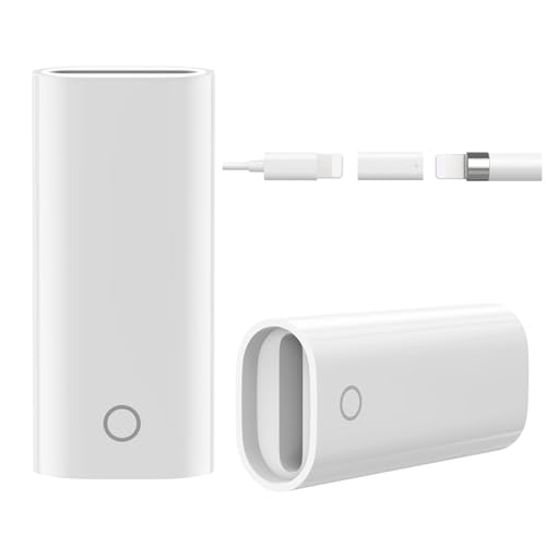 MoKo Ladeadapter Adapter Kompatibel mit Apple Pencil, Lightning Kabel Ladekable Ladegerät für iPad Pro 12.9 10.5 9.7 / iPad Air 3 / iPad Mini 5 2019 Pen Accessoire, 2 Pack von MoKo