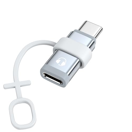 MoKo Lightning auf USB C Adapter Audio mit Line Control, Lightning auf USB C Adapter für Kopfhörer für iPhone 16/15 Pro Max Plus, iPad Air/Pro/Mini, Nicht zum Aufladen/Datenübertragung, Grau MoKo Lightning auf USB C Adapter Audio mit Line Control, Lightning auf USB C Adapter für Kopfhörer für iPhone 16/15 Pro Max Plus, iPad Air/Pro/Mini, Nicht zum Aufladen/Datenübertragung, Grau von MoKo