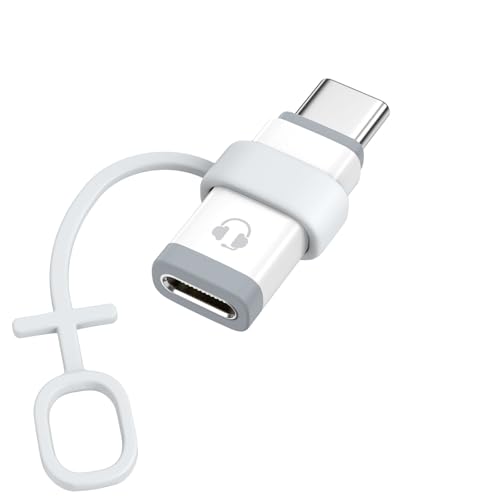 MoKo Lightning auf USB C Adapter Audio mit Line Control, Lightning auf USB C Adapter für Kopfhörer für iPhone 16/15 Pro Max Plus, iPad Air/Pro/Mini, Nicht zum Aufladen/Datenübertragung, Weiß MoKo Lightning auf USB C Adapter Audio mit Line Control, Lightning auf USB C Adapter für Kopfhörer für iPhone 16/15 Pro Max Plus, iPad Air/Pro/Mini, Nicht zum Aufladen/Datenübertragung, Weiß von MoKo
