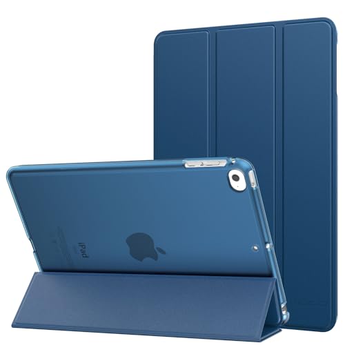MoKo Schützhülle Kompatibel mit iPad Mini 5. Generation 7.9" 2019/iPad Mini 4 2015 - Auto Schlaf/Aufwach Intelligente Hülle mit Translucent Rückseite Standfunktion Cover, Dunkles Meerblau von MoKo