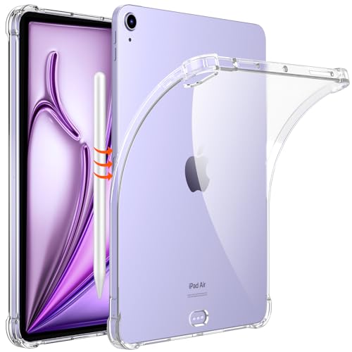 MoKo Schutzhülle für iPad Air 5. Generation 2022/iPad Air 4. Generation 2020, Ultra Slim Flexible TPU Kristall Klar Rückseite Schutzhülle Case Durchsichtig Cover für iPad Air 10,9 Zoll, Transparent von MoKo