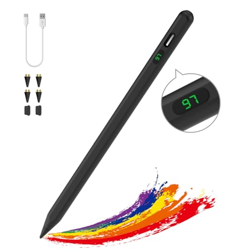 MoKo Stylus Pen für Touchscreens, Schnellladung Stift für Apple iPad/iPhone/Samsung/Lenovo/IOS/Android/Xiaomi-Tablets Handys Smartphones, Universeller Tablet Stylus Stift mit Power-Display, Schwarz MoKo Stylus Pen für Touchscreens, Schnellladung Stift für Apple iPad/iPhone/Samsung/Lenovo/IOS/Android/Xiaomi-Tablets Handys Smartphones, Universeller Tablet Stylus Stift mit Power-Display, Schwarz von MoKo