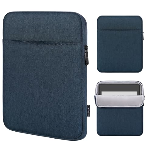 MoKo Tablet Sleeve Kompatibel mit Kindle Colorsoft, Kindle Paperwhite 12th Gen 2024, Kindle 2024-2016, Tablet Tragetasche Tragbare Hülle mit Zwei Taschen und Stifthalter, Indigo von MoKo