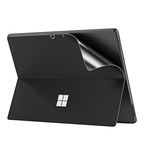 MoKo Tablet Rückenfolie für Microsoft Surface Pro 9 2022/Pro 8 2021 Tablet - 13" Touchscreen, PU Leder Schutzfolie Kratzfeste Schutzabdeckung für Surface Pro 9/8 13-Zoll, Schwarz von MoKo